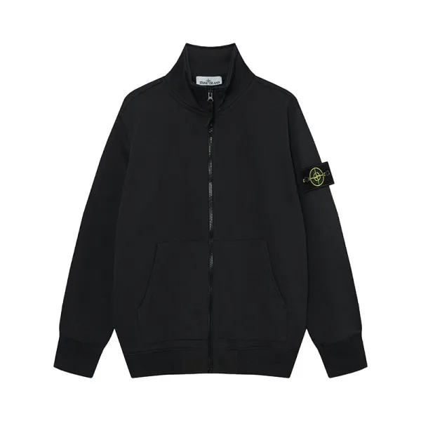 Stone Island Zip-Up Track Jacket White Outerwear - 5