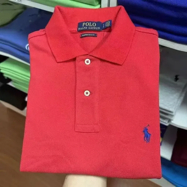 Polo Ralph Lauren Classic Fit Polo Black Tops Polo - 9