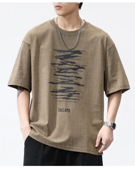 Design Graphic Print Purple Oversized T-Shirt - 11