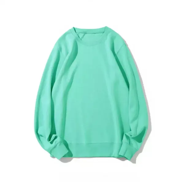 Design Basic Crewneck Sweatshirt Mint Green Hoodie - 1