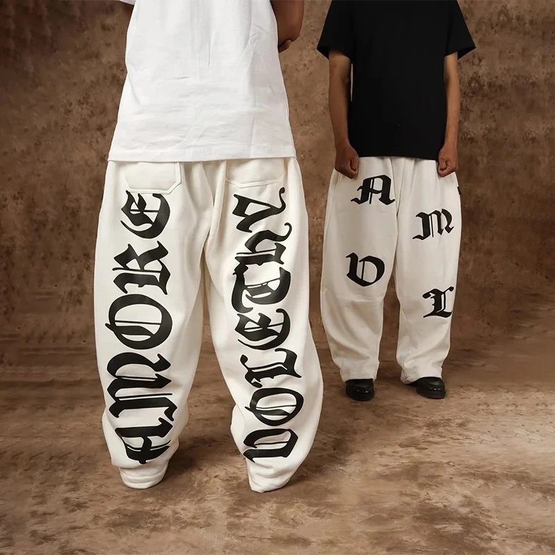 Amiri Gothic Logo Sweatpants Black - 4