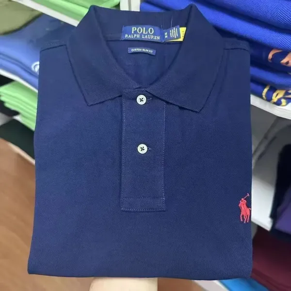 Polo Ralph Lauren Classic Fit Polo Black Tops Polo - 17