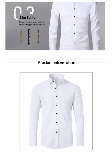 Design Classic Fit Light Blue Dress Shirt - 14