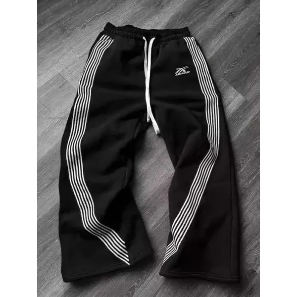 Design Li-Ning Track Pants Gray Sweatpants - 7