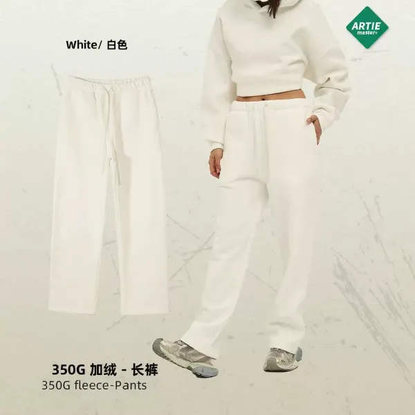 Arte Artie Master 350G Fleece Pants White Sweatpants - 1