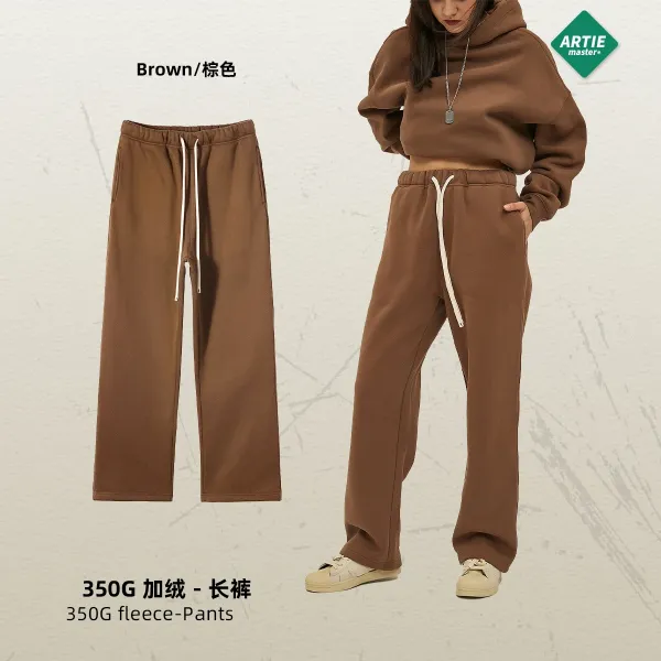 Arte Artie Master 350G Fleece Pants Brown Sweatpants - 1