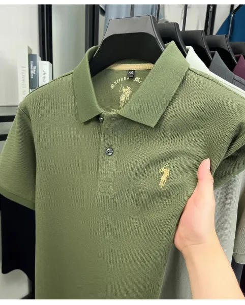 Design Polo Ralph Lauren Classic Fit Pique Polo Shirt Charcoal Gray Tops.polo - 25