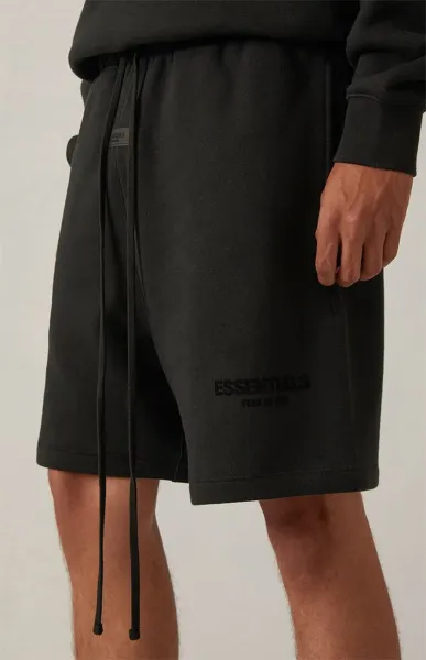 Fear of God Essentials Relaxed Fit Black Shorts - 8