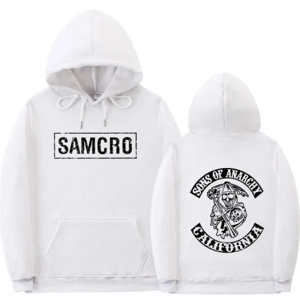 Design Sons of Anarchy SAMCRO White Hoodie - 1