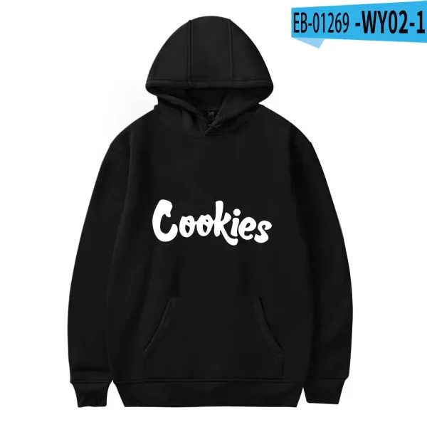 Design Cookies Graphic Hoodie Black - 1