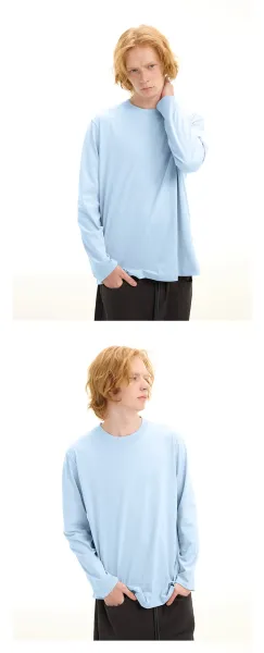 Design Long Sleeve Crew Neck T-Shirt White - 30