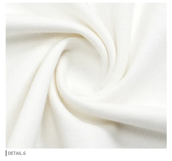 Jiexiyou Original Design Flower Print White T-Shirt - 11