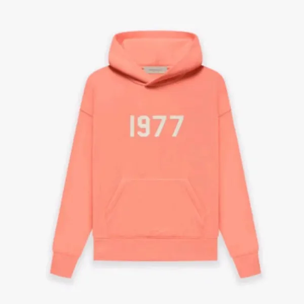 Fear of God Essentials 1977 Coral Hoodie - 1