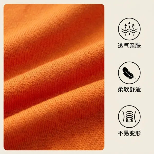 Design TAYCO Color-Block Knit T-Shirt Orange T-Shirts - 14