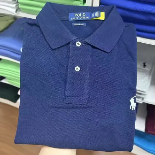 Polo Ralph Lauren Custom Slim Fit Navy Polo Polo Shirt - 1