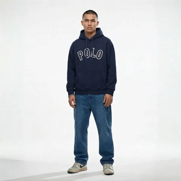 Polo Ralph Lauren Logo Hoodie Olive Green Hoodie - 5