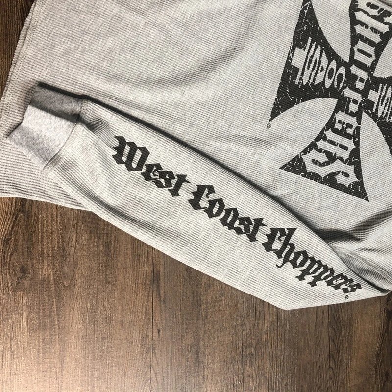 Design Independent Brand Cross Logo Long Sleeve Tee Gray T-Shirts - 13