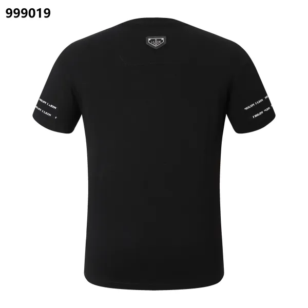 Philipp Plein Lil Boo Skull Rhinestone Embellished Black T-Shirt - 33