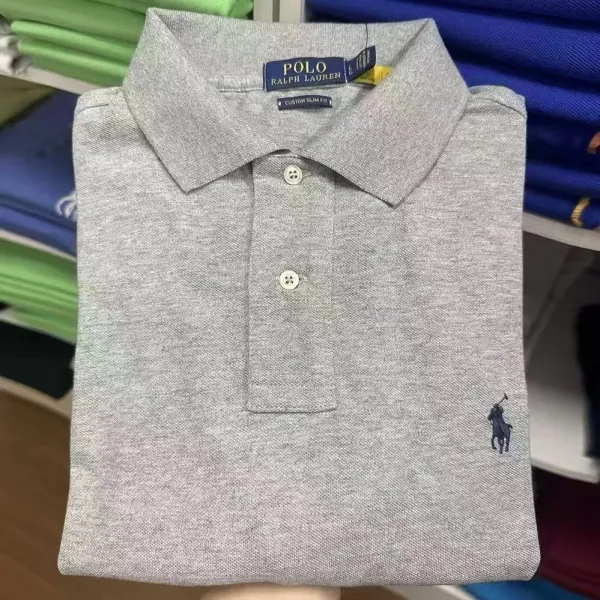 Polo Ralph Lauren Classic Fit Polo Black Tops Polo - 12