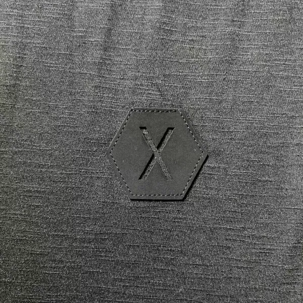 Design Longline Hoodie with Zippered Sleeve Pocket Gray - 23