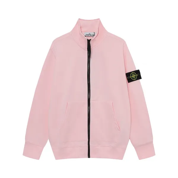 Stone Island Zip-Up Track Jacket White Outerwear - 9