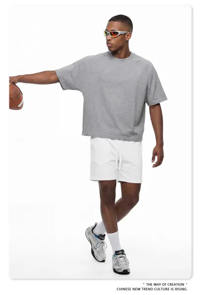 Design BE Thrived Basic Cropped T-Shirt White T-Shirts - 17