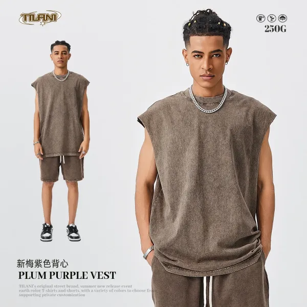 Design TILANI Plum Purple Vest Vest Top - 1