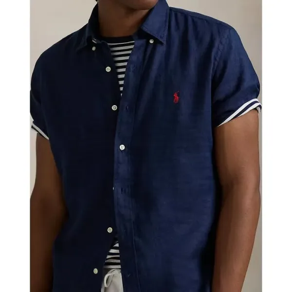 Polo Ralph Lauren Classic Fit Polo Black Tops Polo - 6