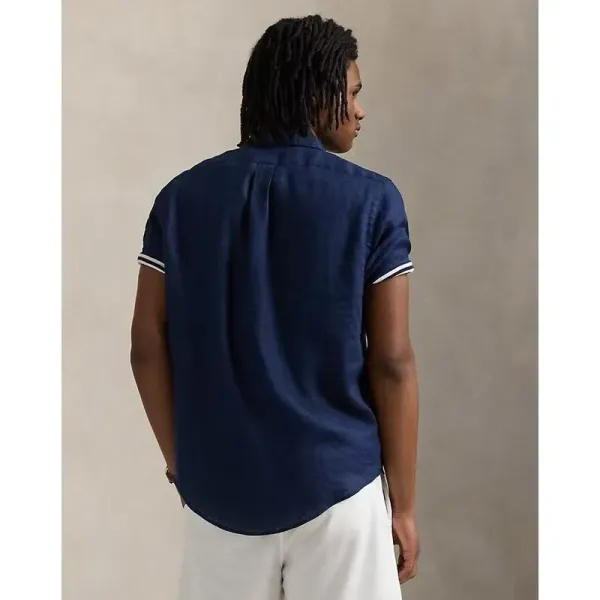 Polo Ralph Lauren Classic Fit Polo Black Tops Polo - 7