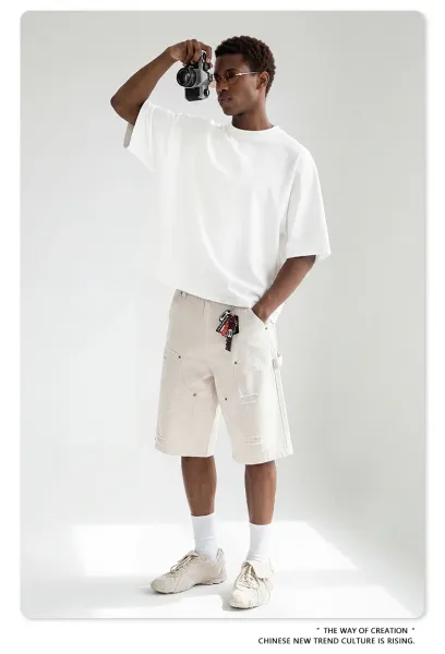 Design BE Thrived Basic Cropped T-Shirt White T-Shirts - 21