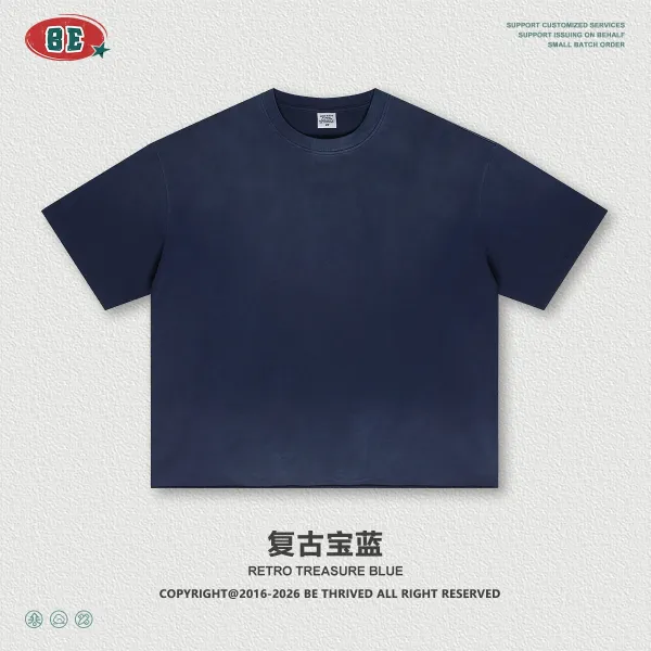 Design BE Retro Treasure Blue T-Shirt T-Shirts - 1