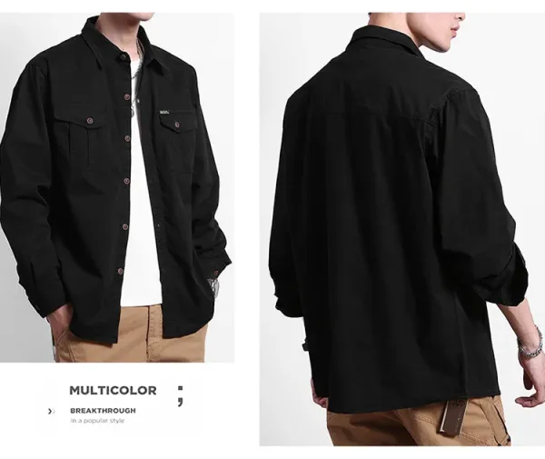 Design Utility Shirt Navy Blue - 11