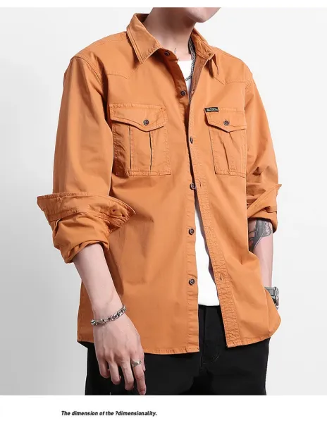 Design Utility Shirt Navy Blue - 13