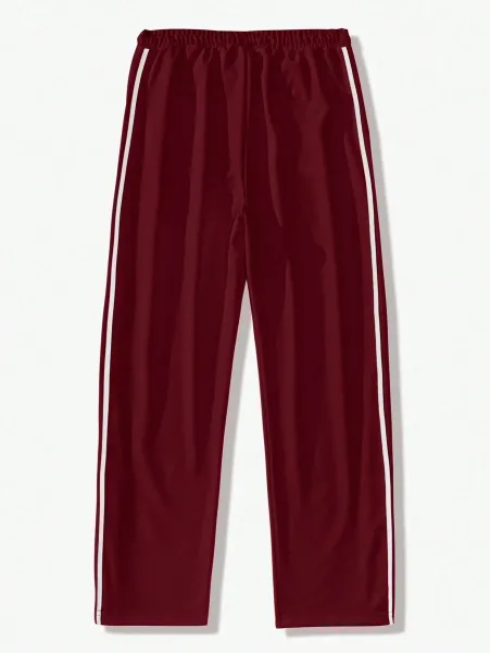 Design Button-Side Track Pants Gray Sweatpants - 28
