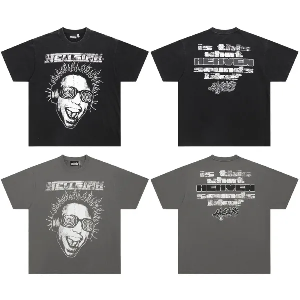 Hellstar Records Graphic Print Black T-Shirt - 3