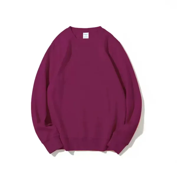 Design Basic Crewneck Sweatshirt Burgundy Hoodie - 1