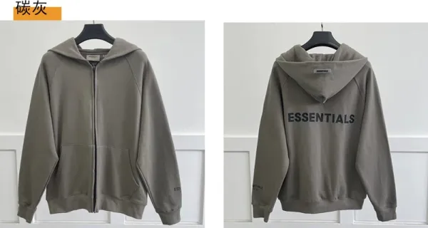 Fear of God Essentials Oversized Hoodie Beige - 7