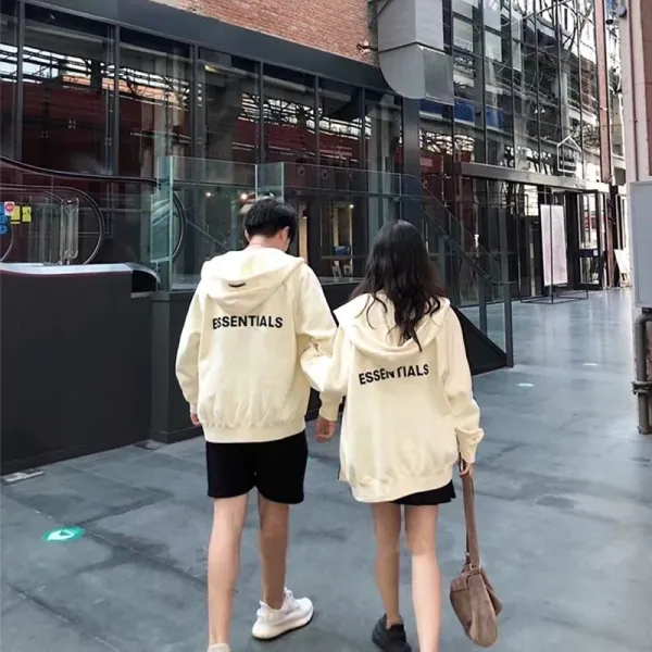 Fear of God Essentials Oversized Hoodie Beige - 14