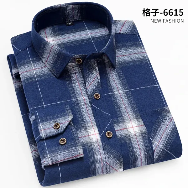 Design Black and White Checkered Flannel Shirt - 55