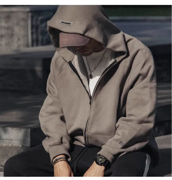 Fear of God Essentials Oversized Hoodie Beige - 18