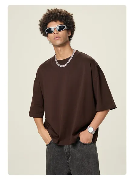 Design Basic Oversized T-Shirt Light Khaki - 29