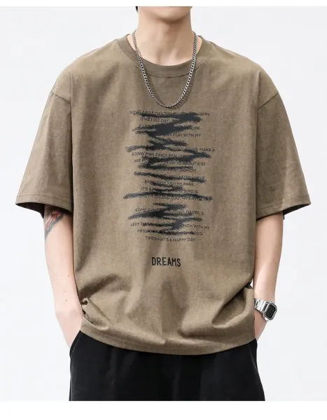 Design Graphic Print Purple Oversized T-Shirt - 13