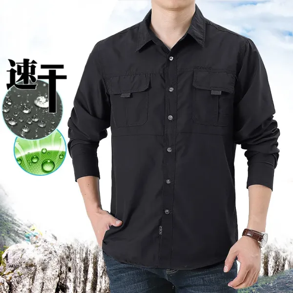 Design Quick-Dry Outdoor Shirt Black - 1