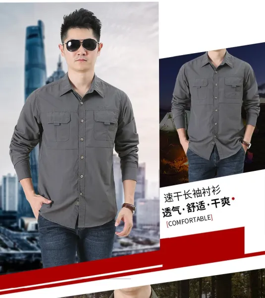 Design Quick-Dry Outdoor Shirt Black - 3