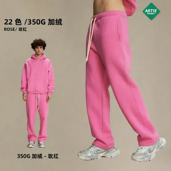 Arte Artie Master 350G Fleece Sweatpants Rose Pink Sweatpants - 1