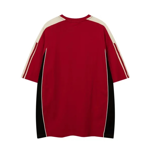 Design AW Spiky Head Oversized Raglan T-Shirt Black / Beige T-Shirts - 7