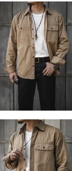 Carhartt Work In Progress Shirt Jacket Army Green Shirt - 3
