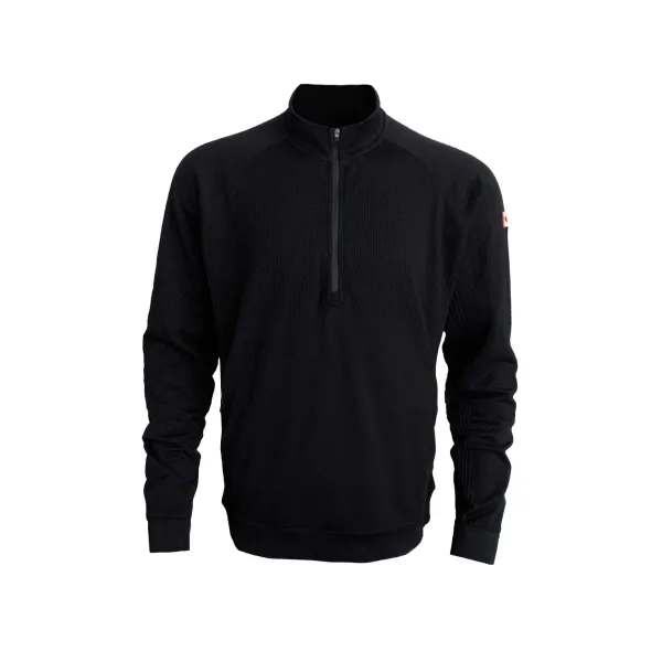 Canada Goose Half-Zip Knit Sweater Black - 1