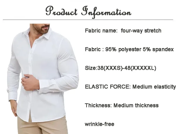Design Classic Fit Light Blue Dress Shirt - 11