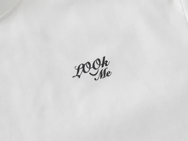 Design Embroidered Script Logo Burgundy Oversized T-Shirt - 26